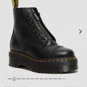 Dr. Martens Sinclair Milled Nappa Platforms. Size 5